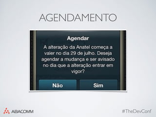 AGENDAMENTO
#TheDevConf
 