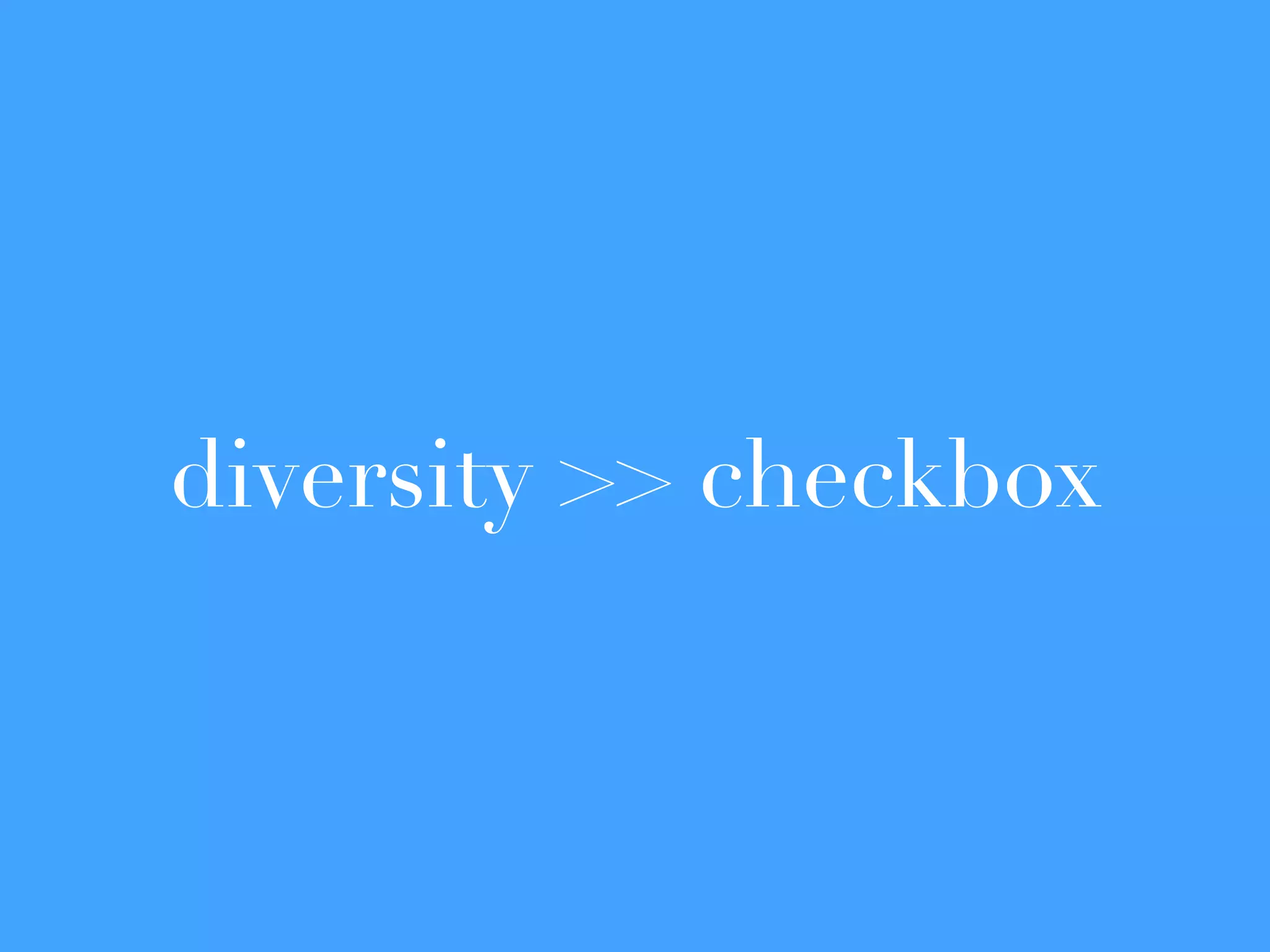diversity >> checkbox
 