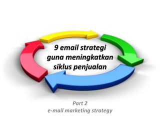 9 email strategigunameningkatkansikluspenjualan Part 2 e-mail marketing strategy 
