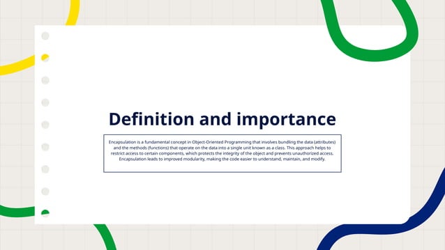 The Four Pillars of Object-Oriented Programming | PPTX