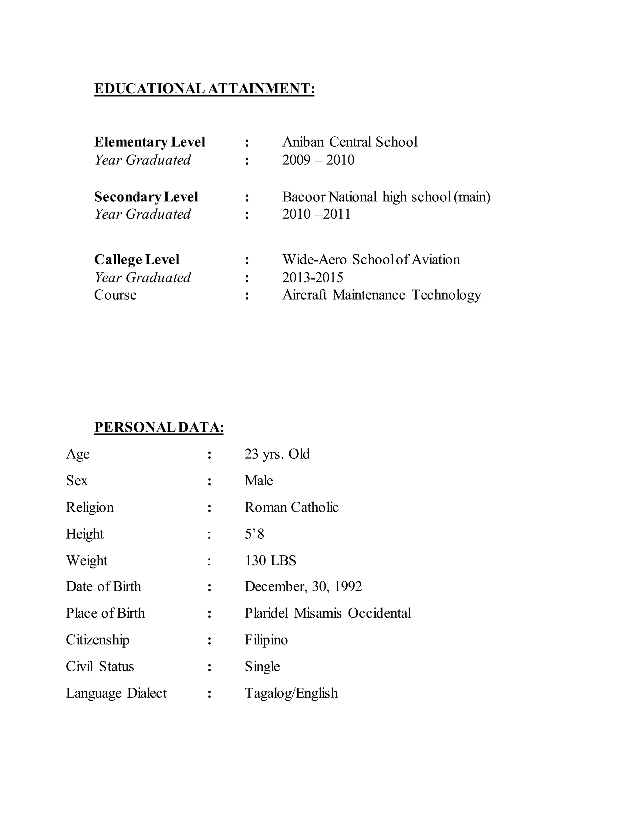 Reymart Calanza Oct 2015 resume PDF reymart-calanza-oct-2015-resume-pdf