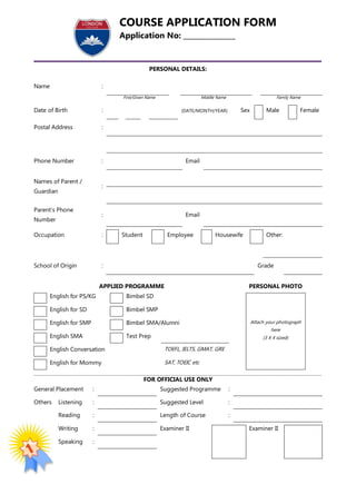 [London College] Application Form | PDF