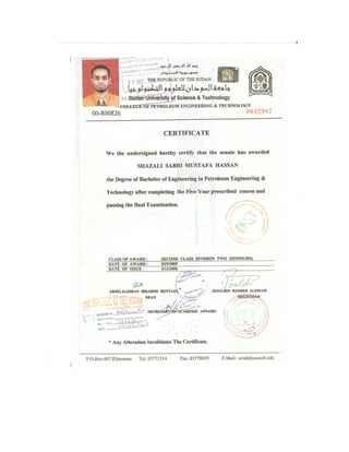 final certificate