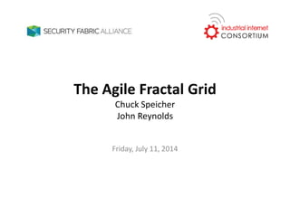 The Agile Fractal Grid
Chuck Speicher
John Reynolds
Friday, July 11, 2014
 