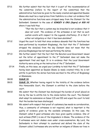 BIOGBANEGI Final Written Address | DOC