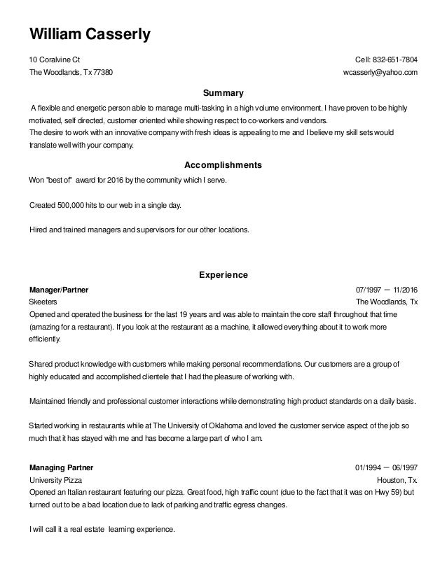 william casserly resume tesla