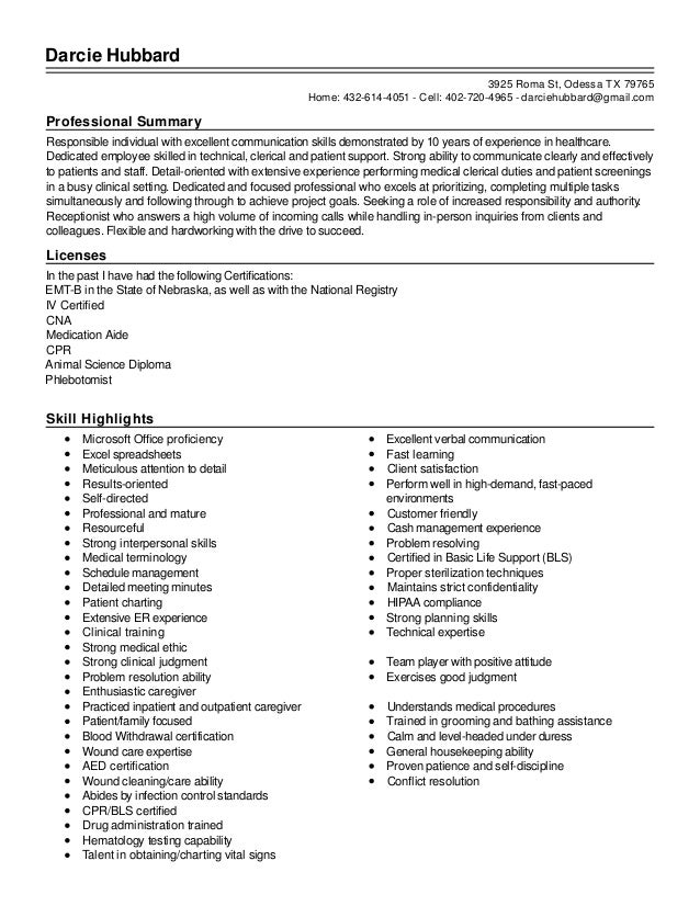 registrar resume