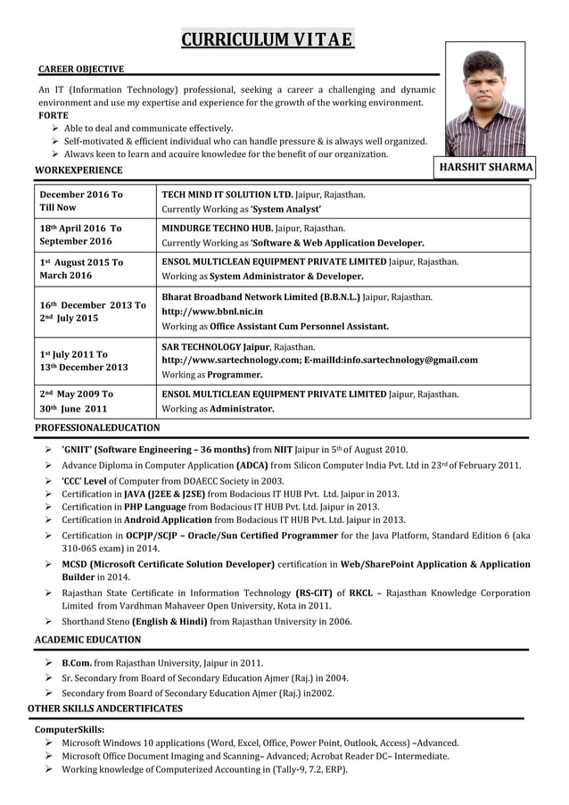 CURRICULUM VITAE | PDF