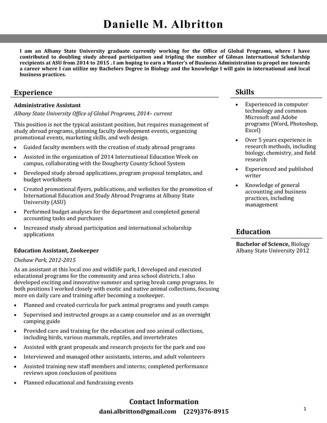 Resume 2015 PDF - Resume 2015 1 638 