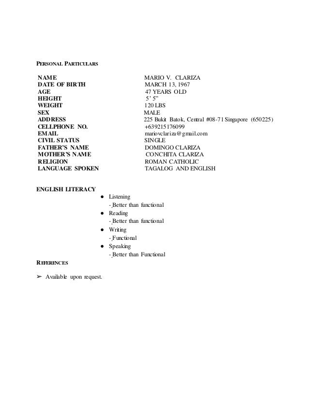 resume for automotive technician