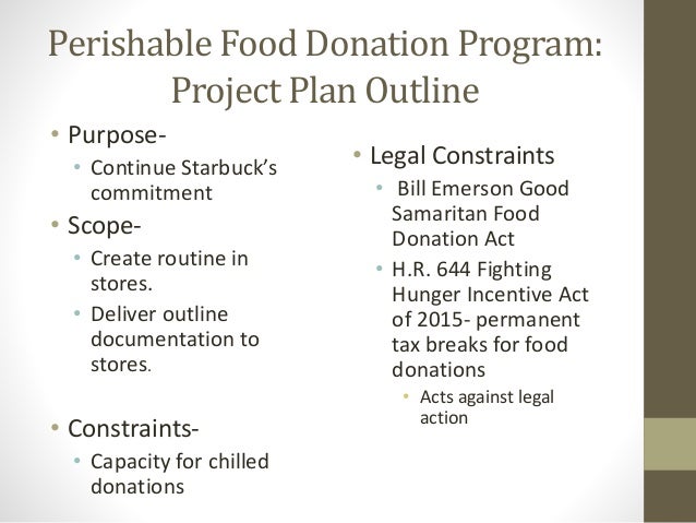 The Bill Emerson Good Samaritan Food Donation Act The Bill Emerson Good Samaritan Food Donation Act