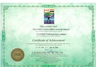 Certified professional Leader