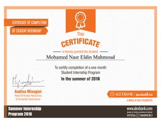 Mohamed Nasr Eldin Mahmoud
 