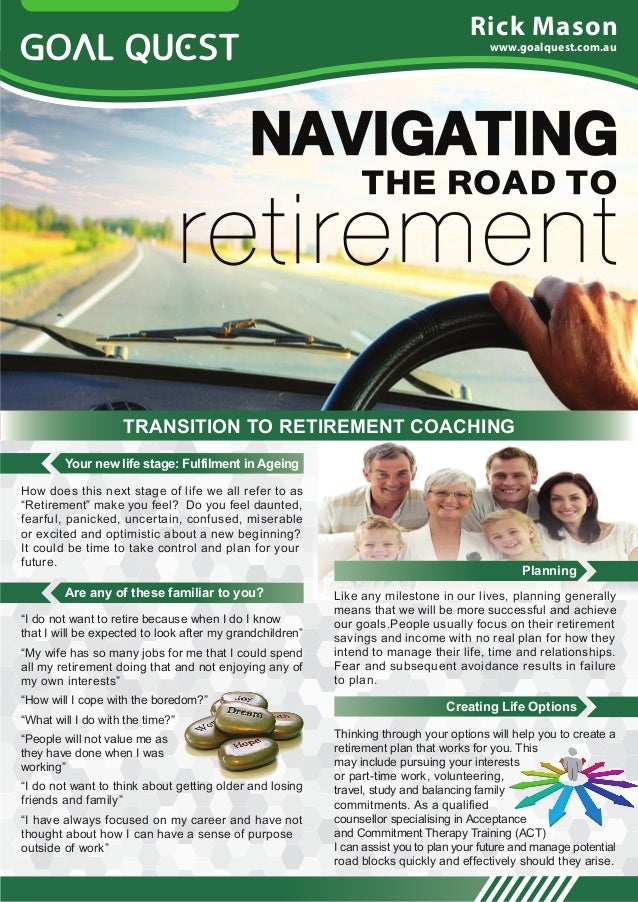 navigating retirement flyer flyer plan
