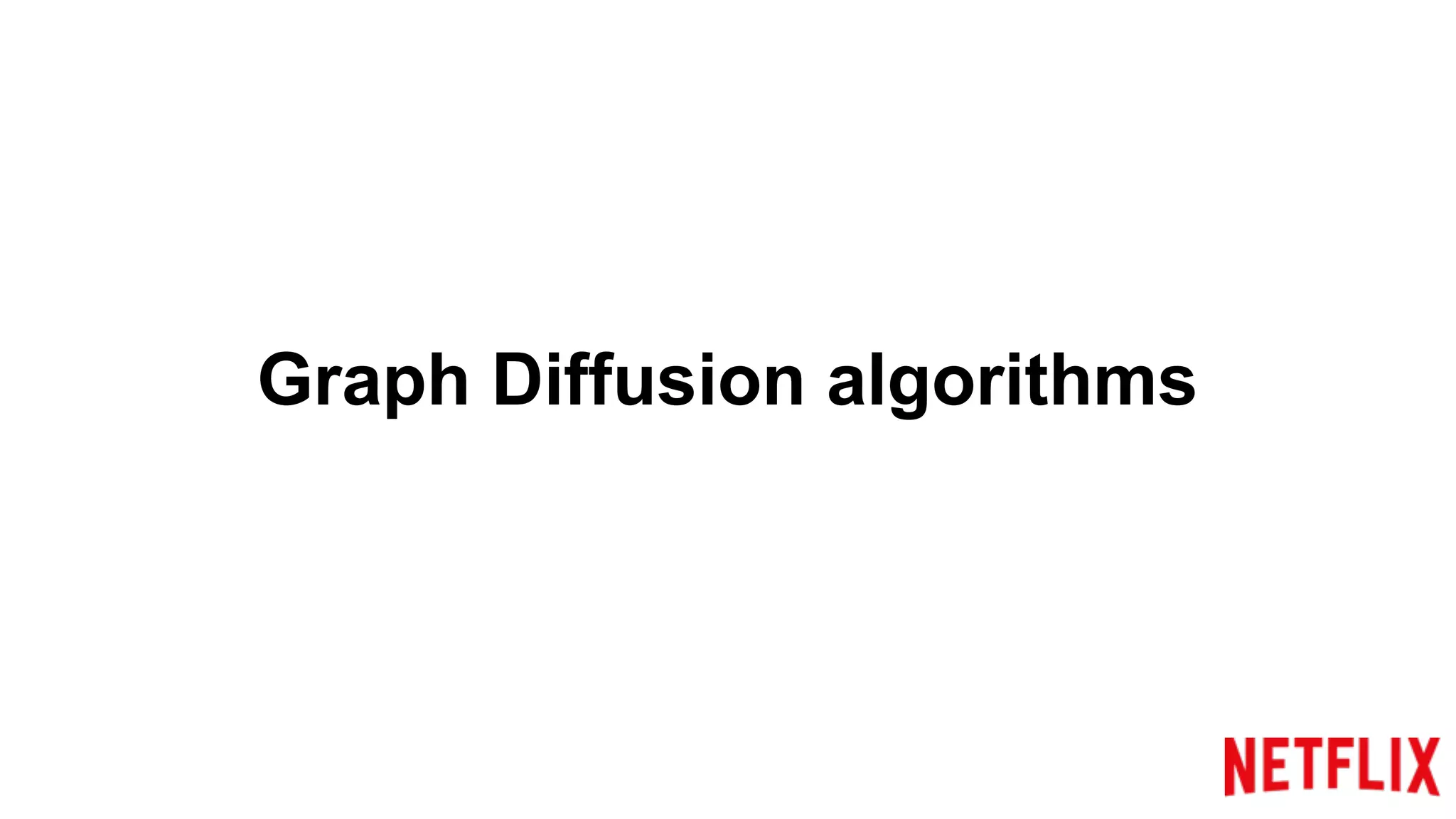 Graph Diffusion algorithms
 