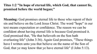 Understanding God's Promise of Eternal Life Through Faith in Jesus ...