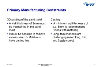 Simulation, Optimization and Design of 3D Printed Sand Molds for Cast ...