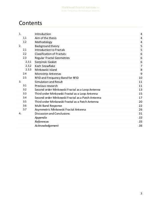 Master thesis on rfid
