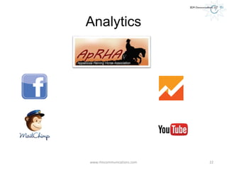 Analytics
www.rlmcommunications.com 22
 