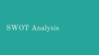 SWOT Analysis
 