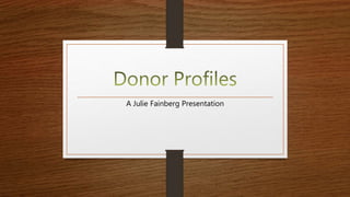 A Julie Fainberg Presentation
 