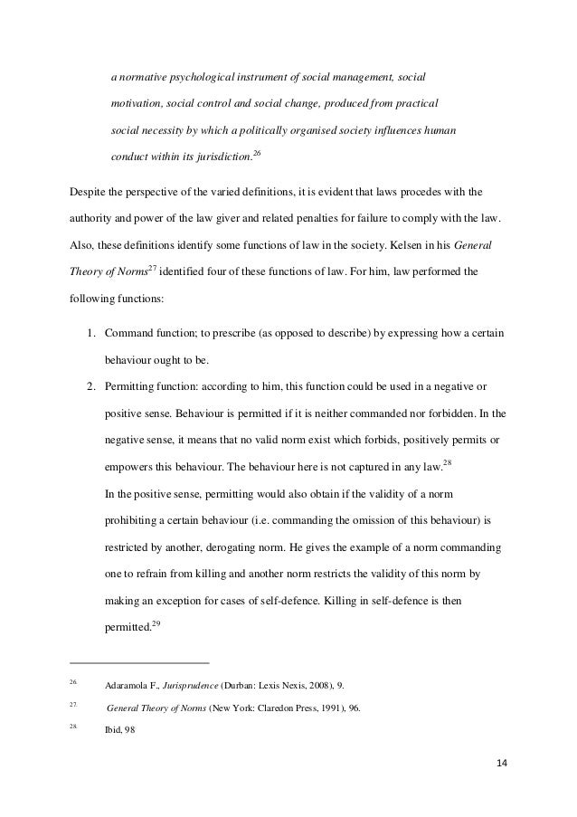 personal development essay law society