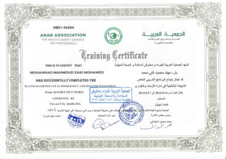 OSHA Certificates