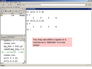 Chapter 2 - Matlab Environment | PPT