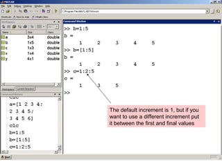 Chapter 2 - Matlab Environment | PPT