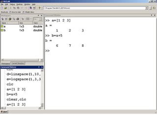 Chapter 2 - Matlab Environment | PPT