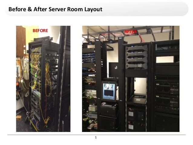 how cable install ladder rack to clean Project Server up cable room