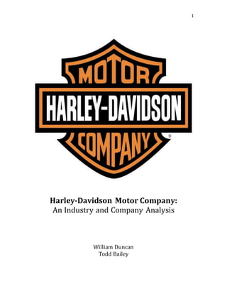 Harley Davidson Case Analysis PDF