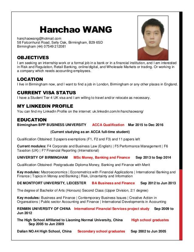 Hanchao Wangs Cv 19022016 - 