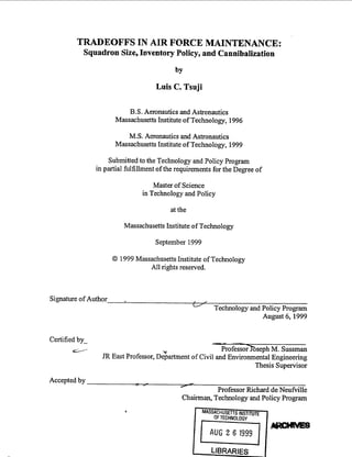 Thesis-MIT-Tradeoffs in Air Force Maintenance