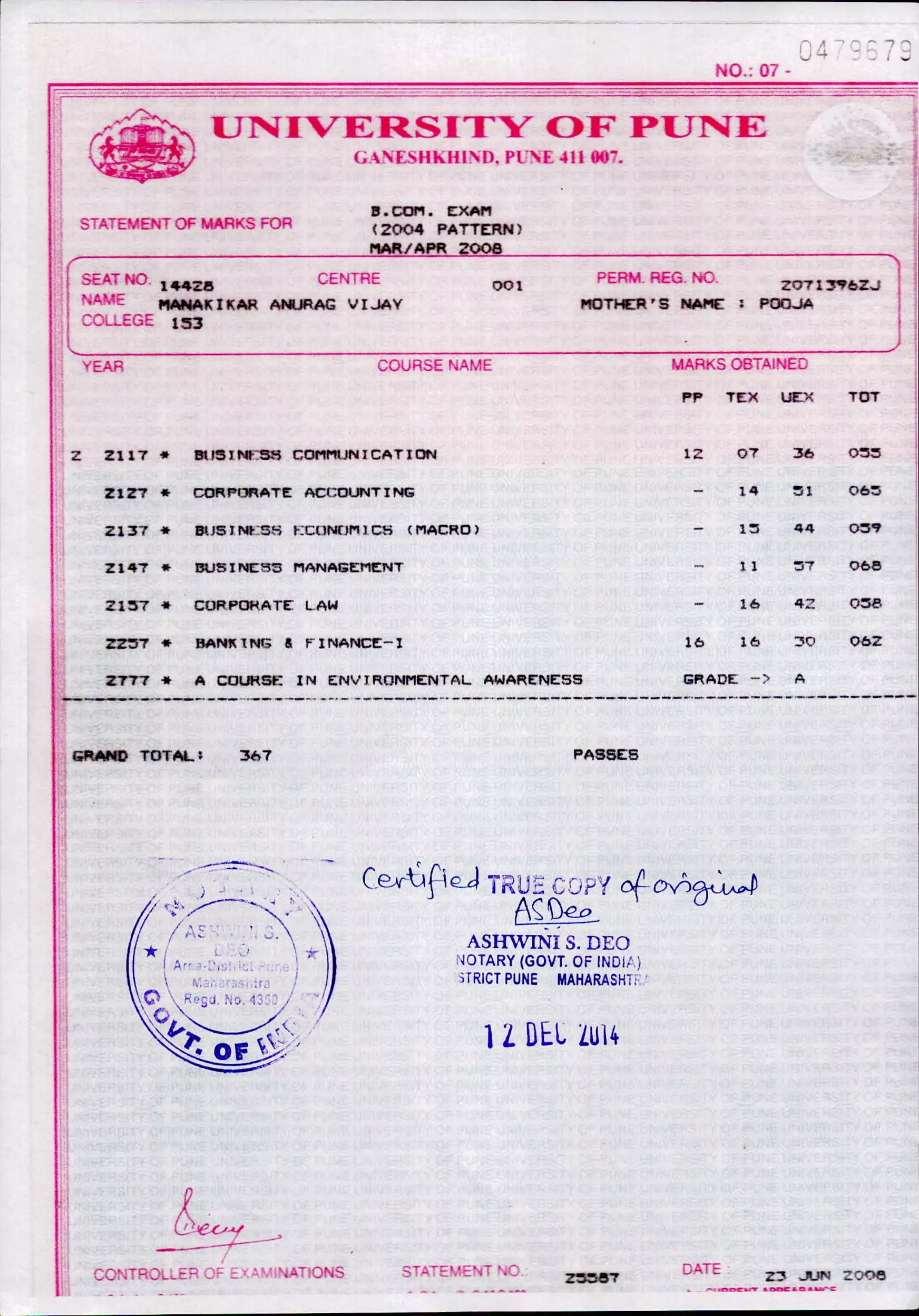 BCOM Degree PDF BCOM Degree PDF