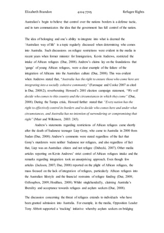 Refugee argument essay image