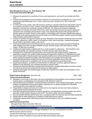 Amber Nelson community manager - Amber Nelson Community Manager Resume 2 320 