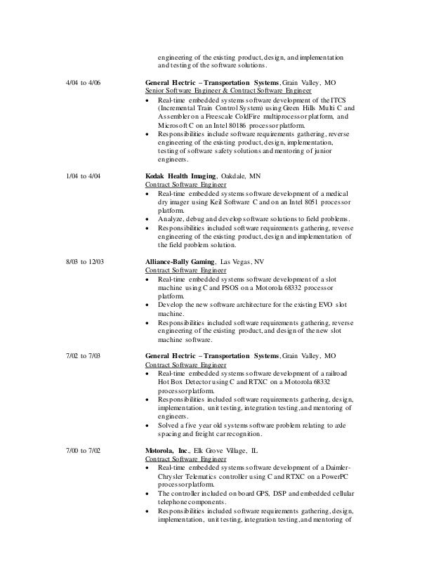 4 engineering intel component design engineer sample resume
