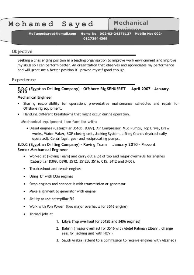 mohamed sayed cv senior