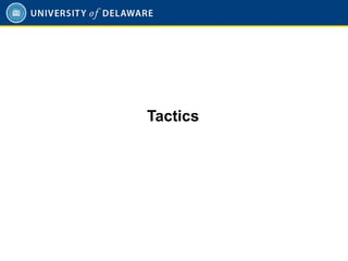 Tactics
 