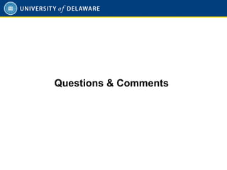 Questions & Comments
 