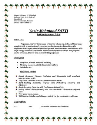 yasir CV | DOCX