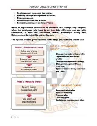 Change Management in Nokia | PDF