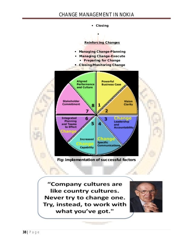 change management case study nokia