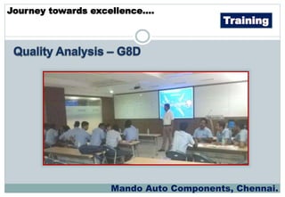 Training
Journey towards excellence….
Mando Auto Components, Chennai.
 