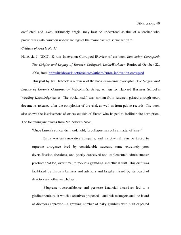 Annotated Bibliography For Paper Quot Leadership Ethics And