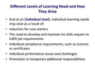 LEARNING NEEDS ANALYSIS -FINAL | PDF