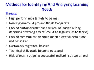 LEARNING NEEDS ANALYSIS -FINAL | PDF
