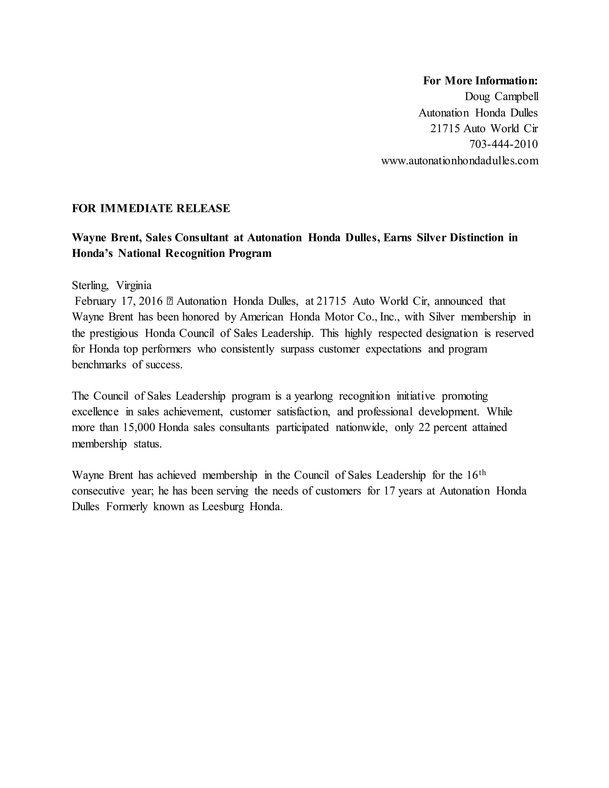 For More Information Docx