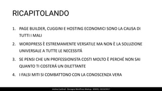 WordPress - 9 Falsi miti smascherati - Andrea Cardinali - WordPress Romagna Meetup S03E01